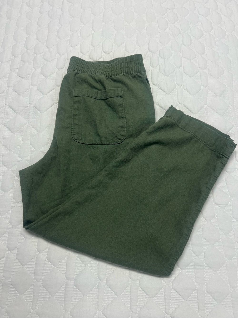 Old Navy Olive Green Elastic-Waist Joggers